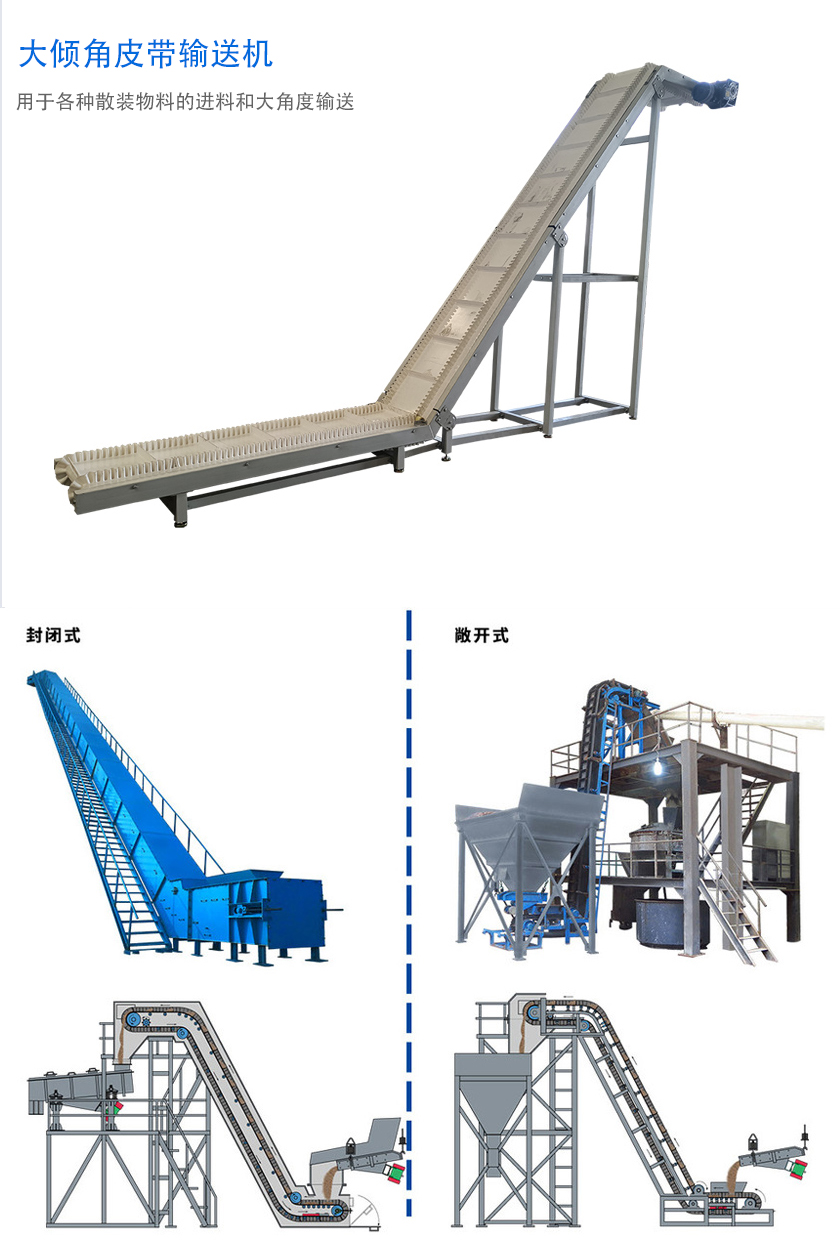 在環(huán)境溫度為-19℃ ~+40℃范圍內(nèi)，輸送堆積比重為0.5-2.5t/m3的各種散狀物料